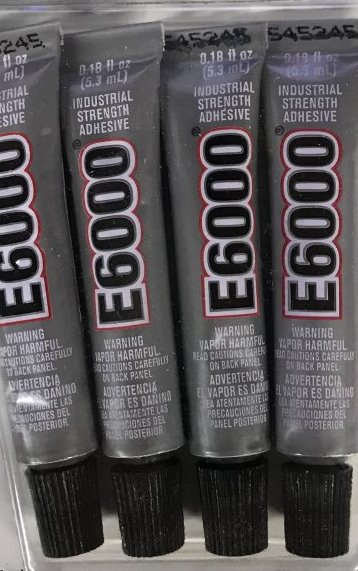 E6000 Industrial Strength Adhesive Glue Small. Medium, Large Tube